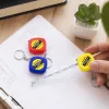 Colorful and creative portable key pendant, multi-functional measuring tape measure, key chain, cartoon mini ruler gift details Picture